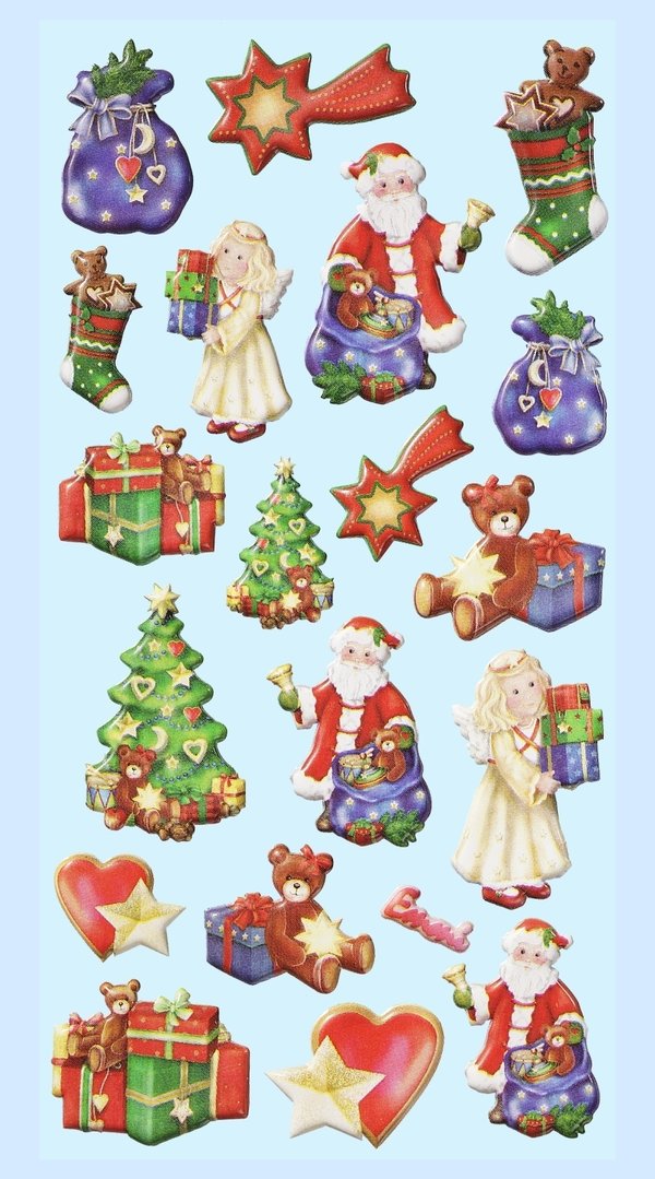 Softy-Sticker Lustige Weihnacht