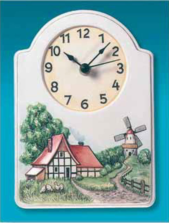 Gießform Uhr "Mühle"