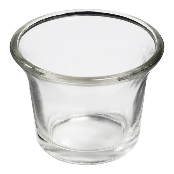 Teelichtglas klar/transparent 6,5 x 5,5 cm