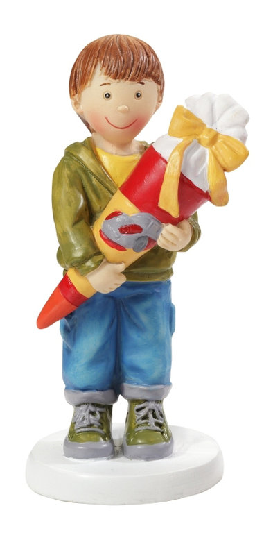 CREApop® Junge mit Schultüte, 8,5 cm
