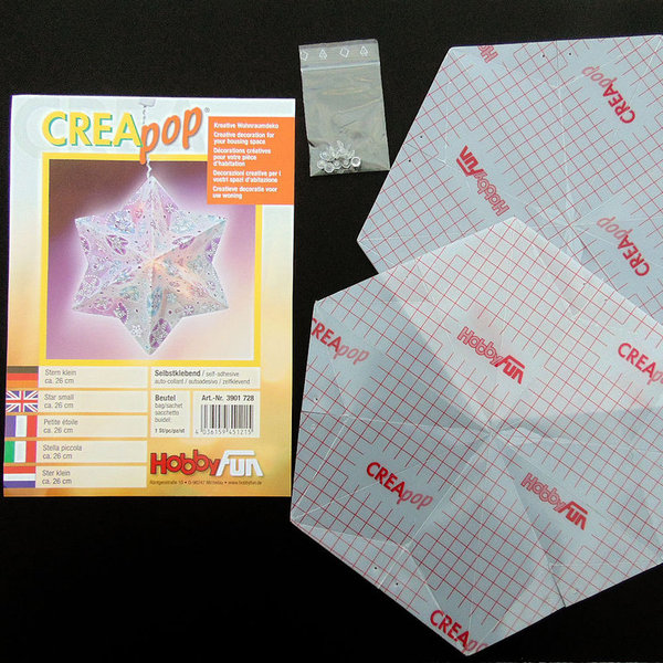 CREApop® Stern ca. 26 cm - Selbstklebend