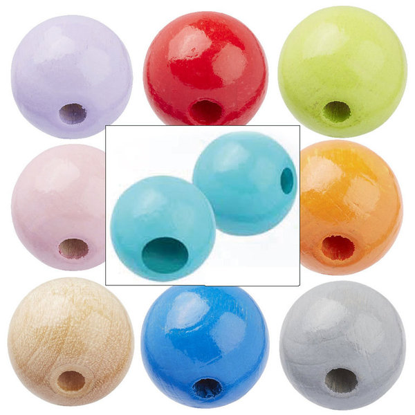 Schnulli-Sicherheits-Perle, 12 mm, 10 Stück, verschiedene Farben