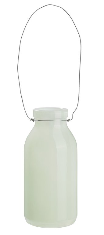 CREApop Deko-Flasche 10,5 x 4,8 x 3 cm, farbig, Metalldraht-Henkel