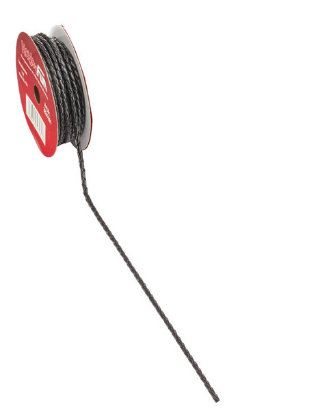 CREApop® Flechtriemchen 7 mm, schwarz, braun oder grau - Meterware -