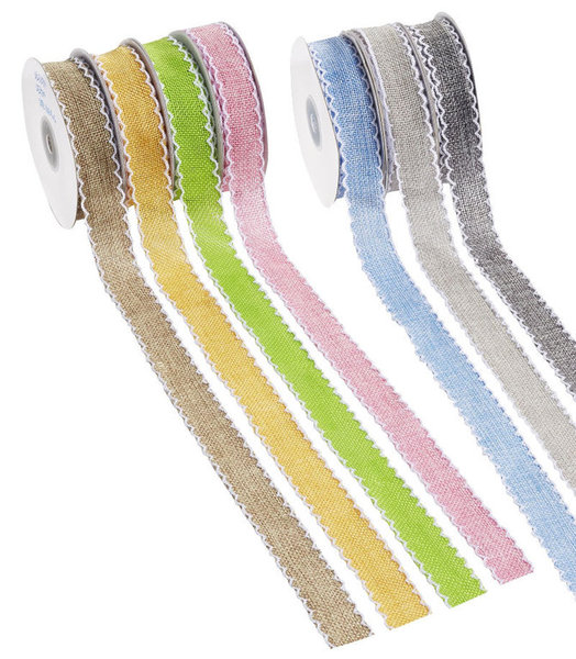 CREApop Leinen-optik Band, 23 mm breit, verschiedene Farben