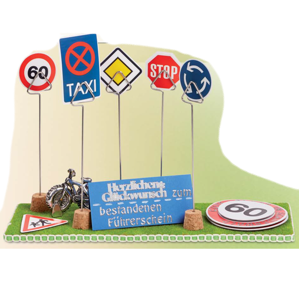 CREApop® XXL Verkehrsschilder, 3D-Sticker