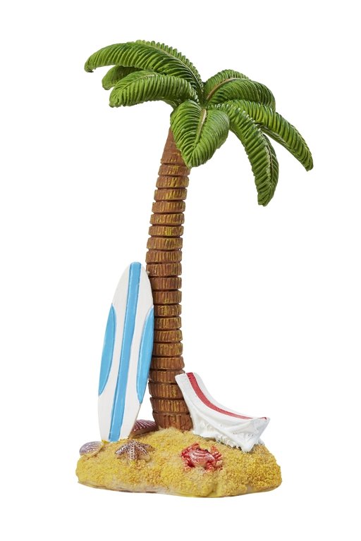 Palme mit Surfbrett, 7 x 15 cm