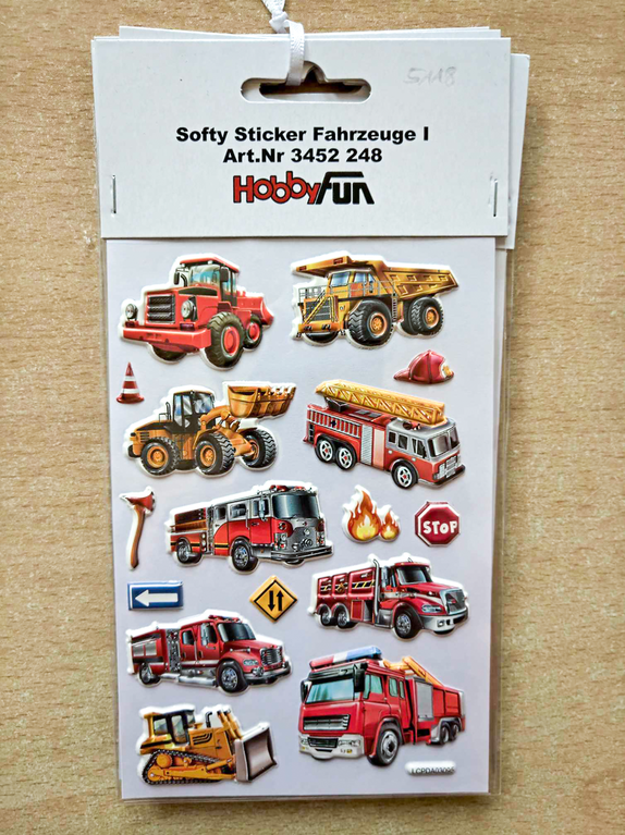 Softy-Sticker Fahrzeuge I